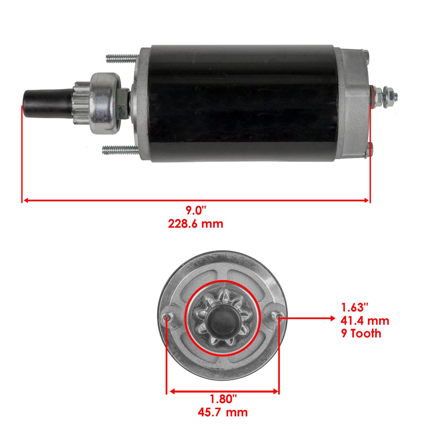 Caltric Starter for Kohler Magnum Engine M18 M20 Mv20 - 9" Length