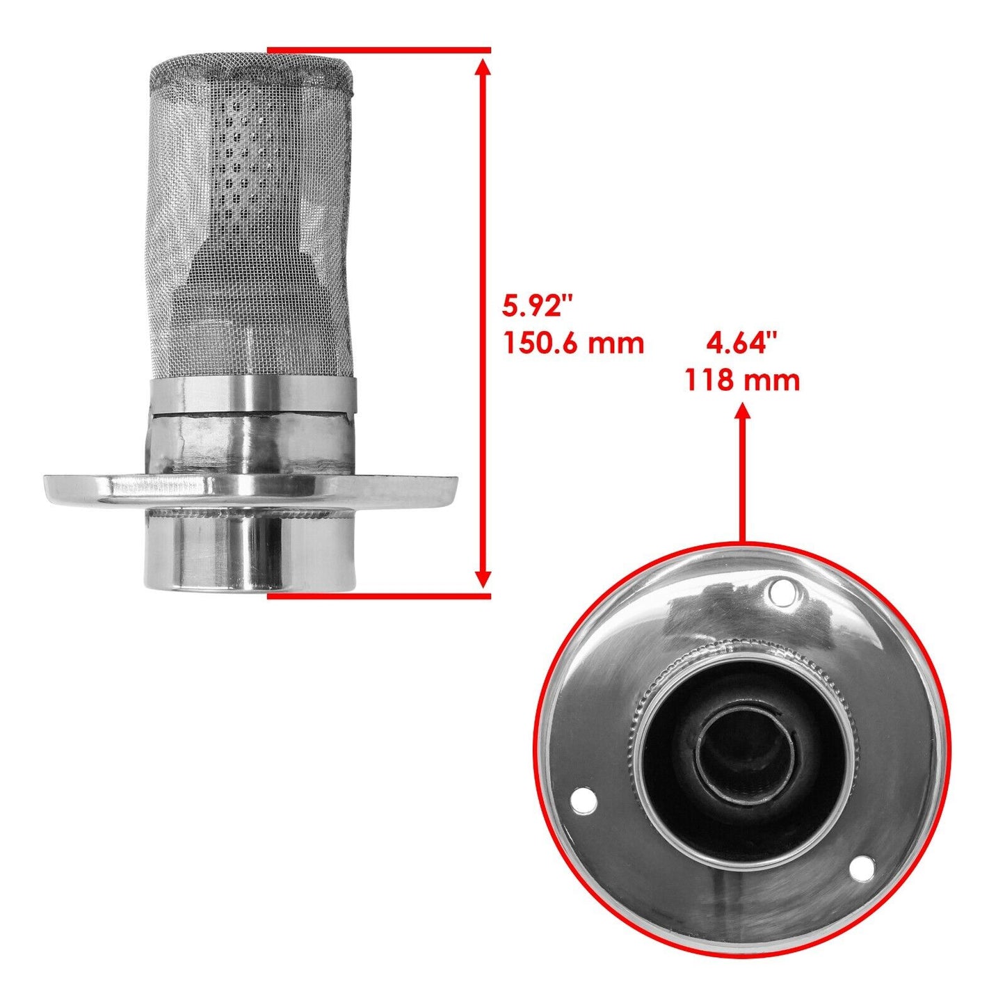 Exhaust Pipe Outlet Spark Arrester for Honda TRX250EX Sportrax 250 2x4 2001-2008