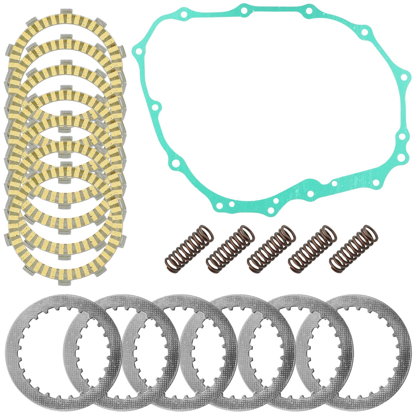 Clutch Plates w/ Springs Gasket Kit for Honda Fourtrax 400EX TRX400EX 1999-2000