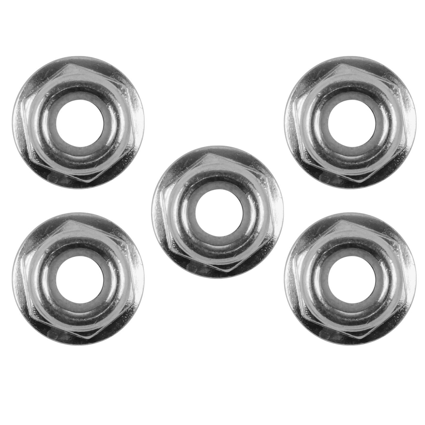 5x Flanged Nylok Nut For Polaris 7542153 1/4-20