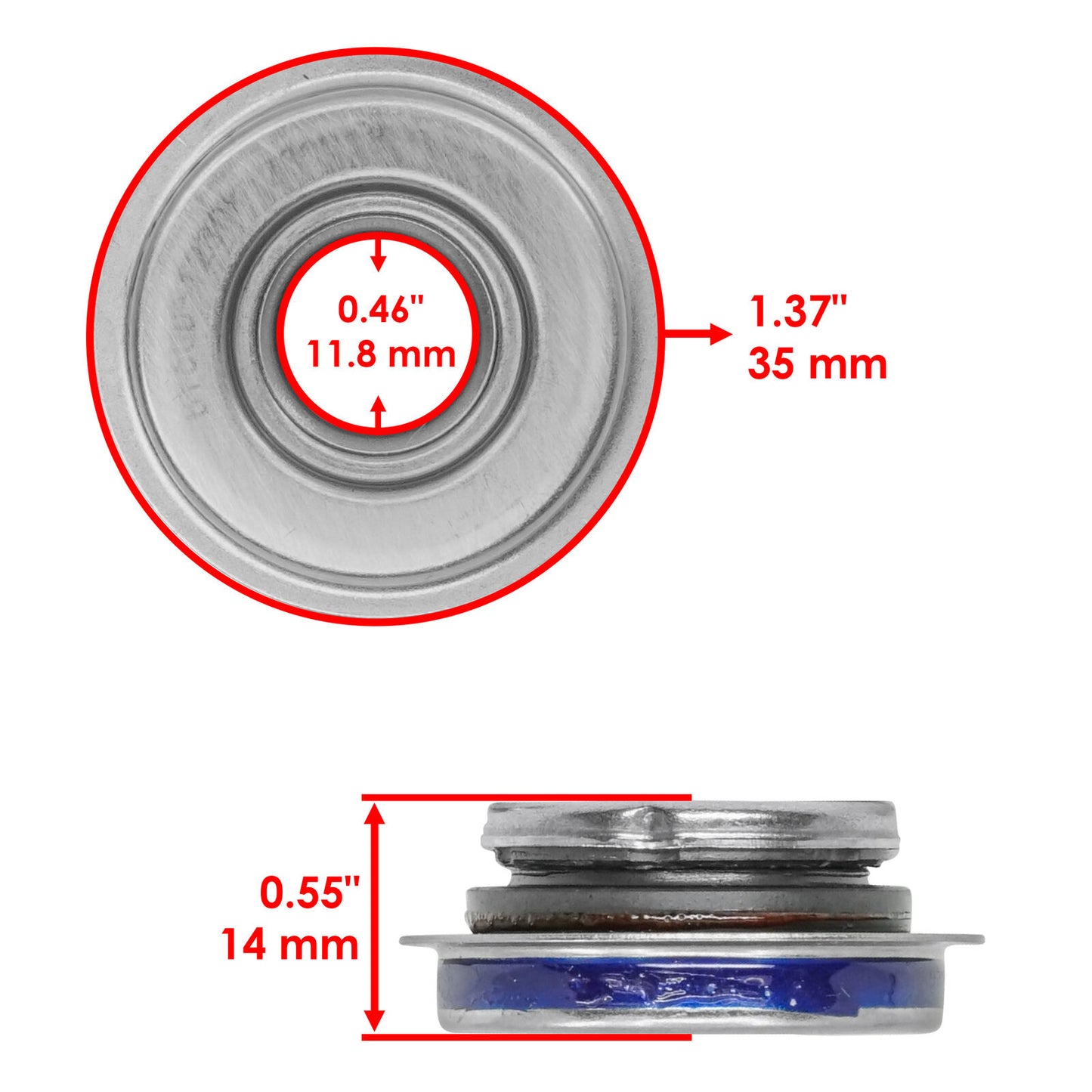 Caltric Water Pump Shaft Seal For Polaris Sportsman ETX 2015 / 3610173