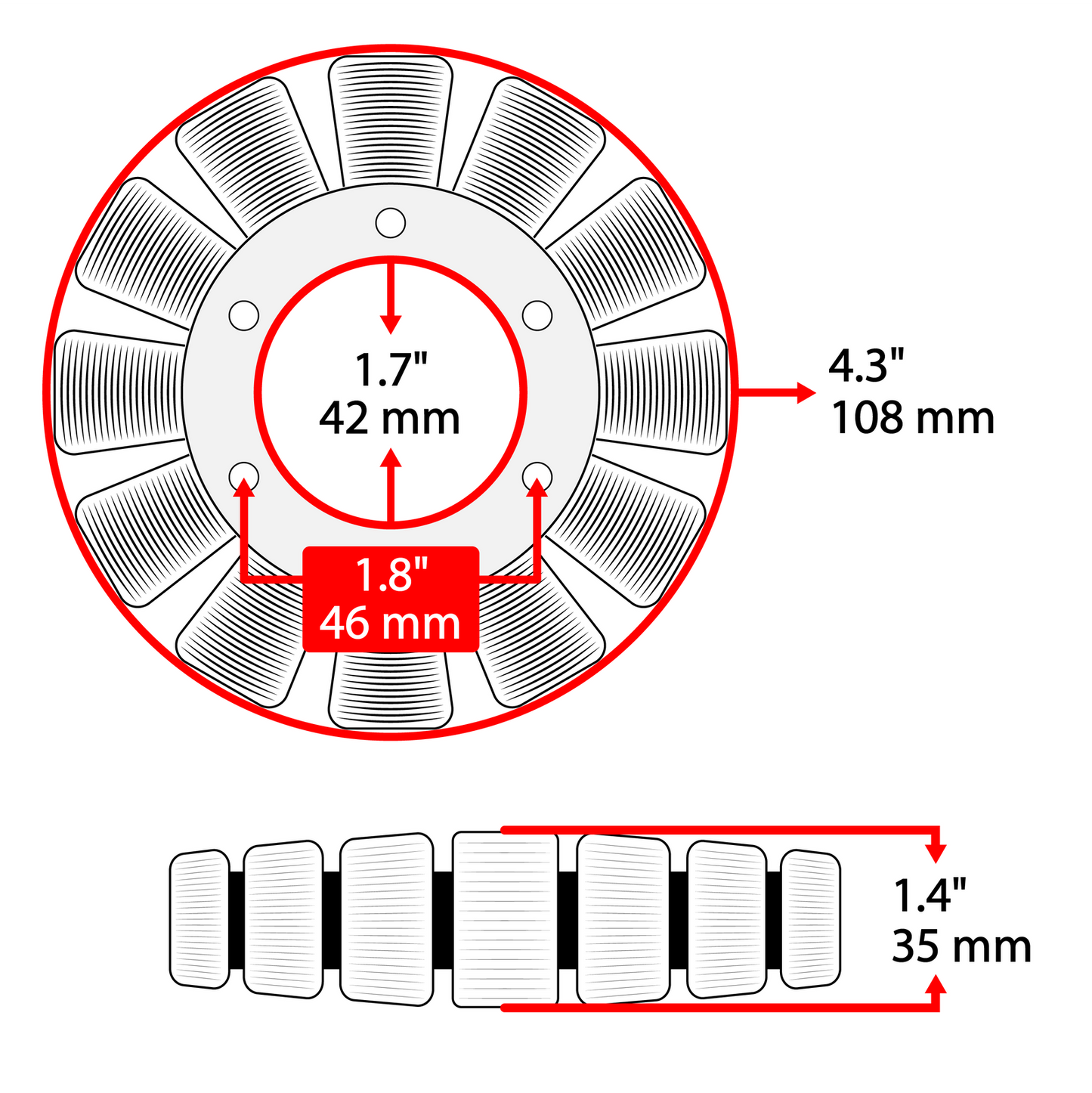 12 Pole Stator for Polaris Sportsman 600 2003-2005 (Except twin w/18 pole stator