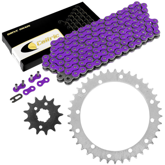 Drive Chain & Sprockets Kit for Yamaha Warrior 350 YFM350X 1989 1990 1991 - 2004