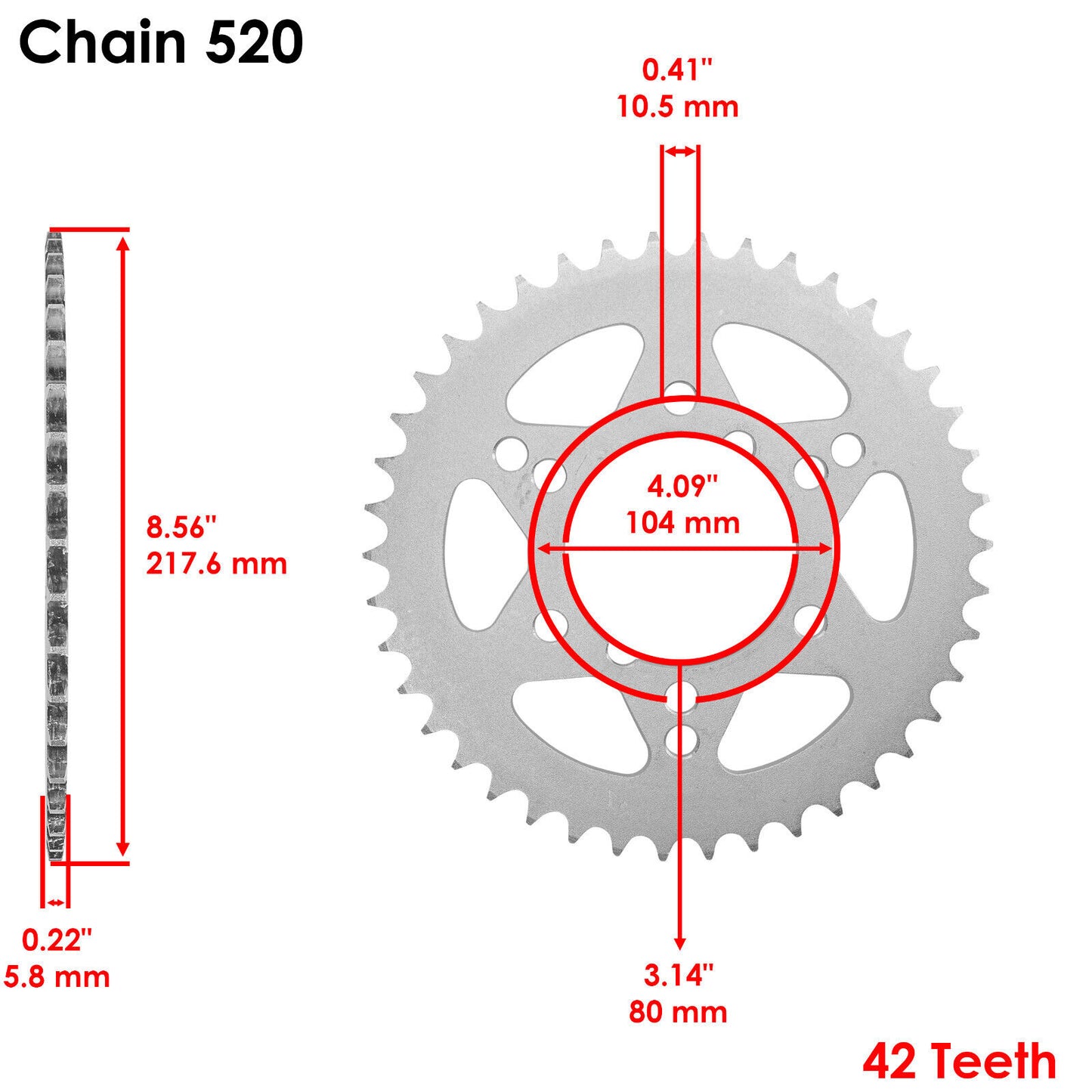 Front & Rear Sprockets Kit for Polaris Trail Blazer 250 1995 1996 1997 98 1999