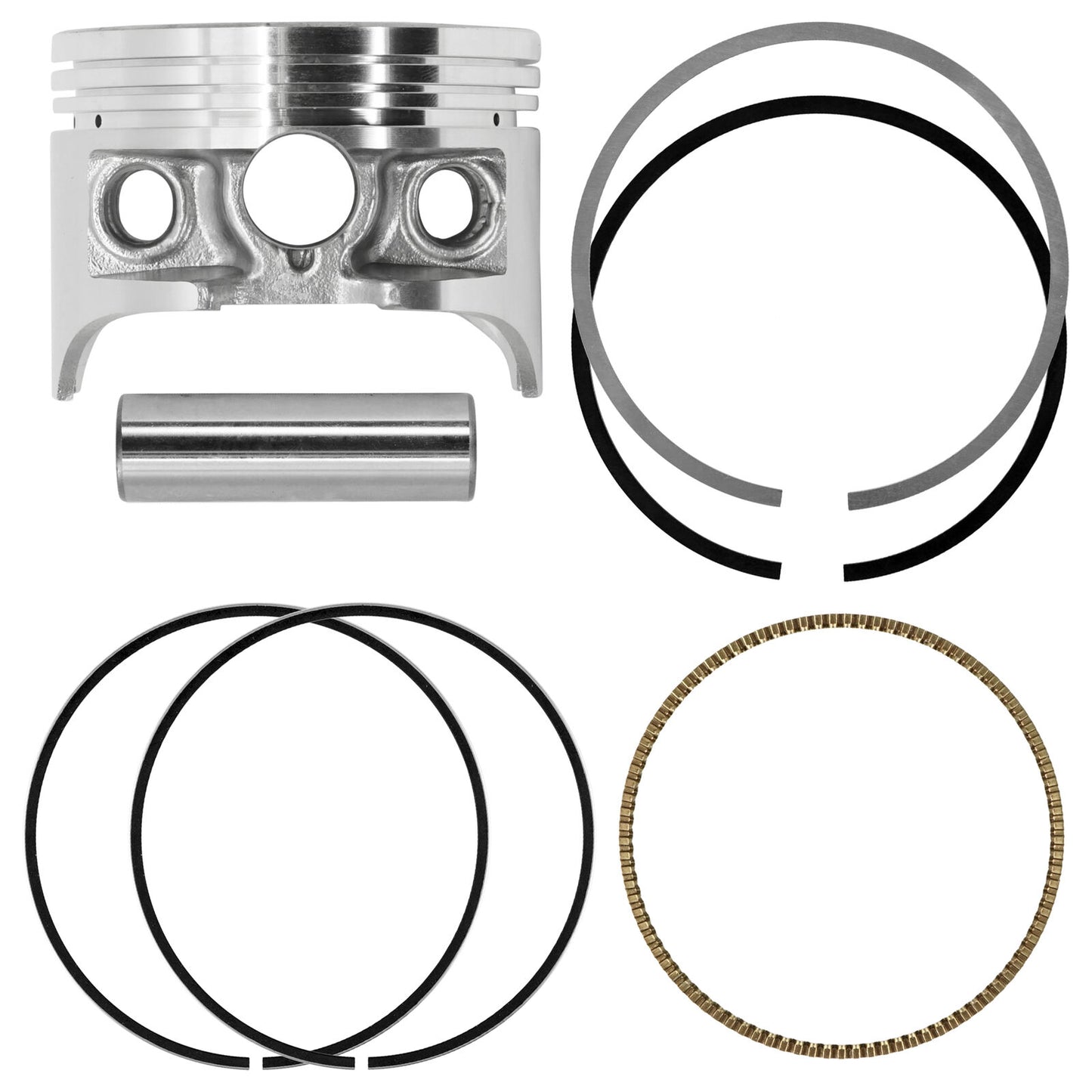 Caltric Engine Piston & Ring Kit for Honda XL250S 1979-1981 13101-HC4-000