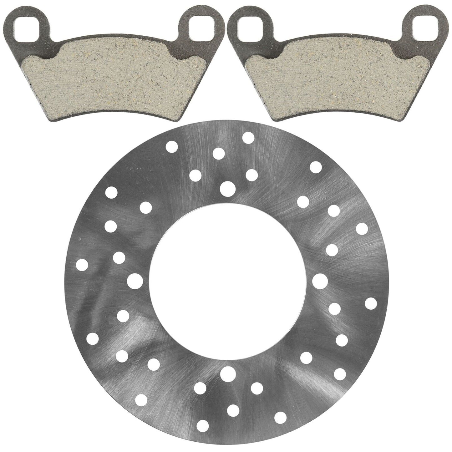 Rear Brake Disc Rotor w/ Pads for Polaris Ranger 500 2X4 4X4 2006 2007 2008-2019