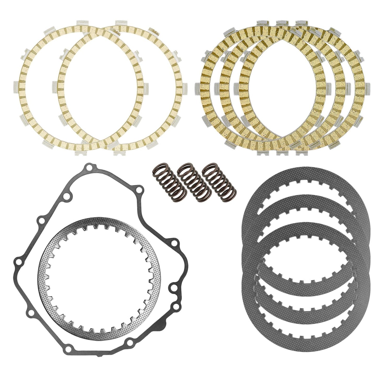 Clutch Friction and Steel Plates Kit for Kawasaki Versys-X 300 KLE300 2017-2023