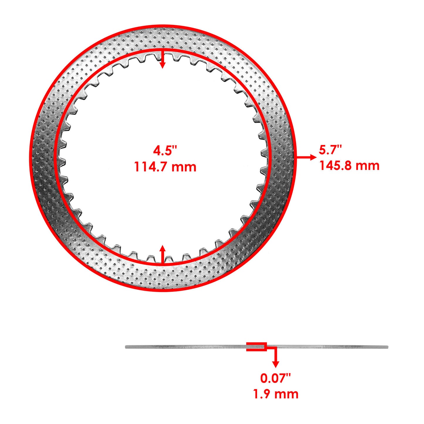 Clutch Friction Plates Kit for Suzuki Quadracer 450 LTR450 LT-R450 Z 2006 - 2009