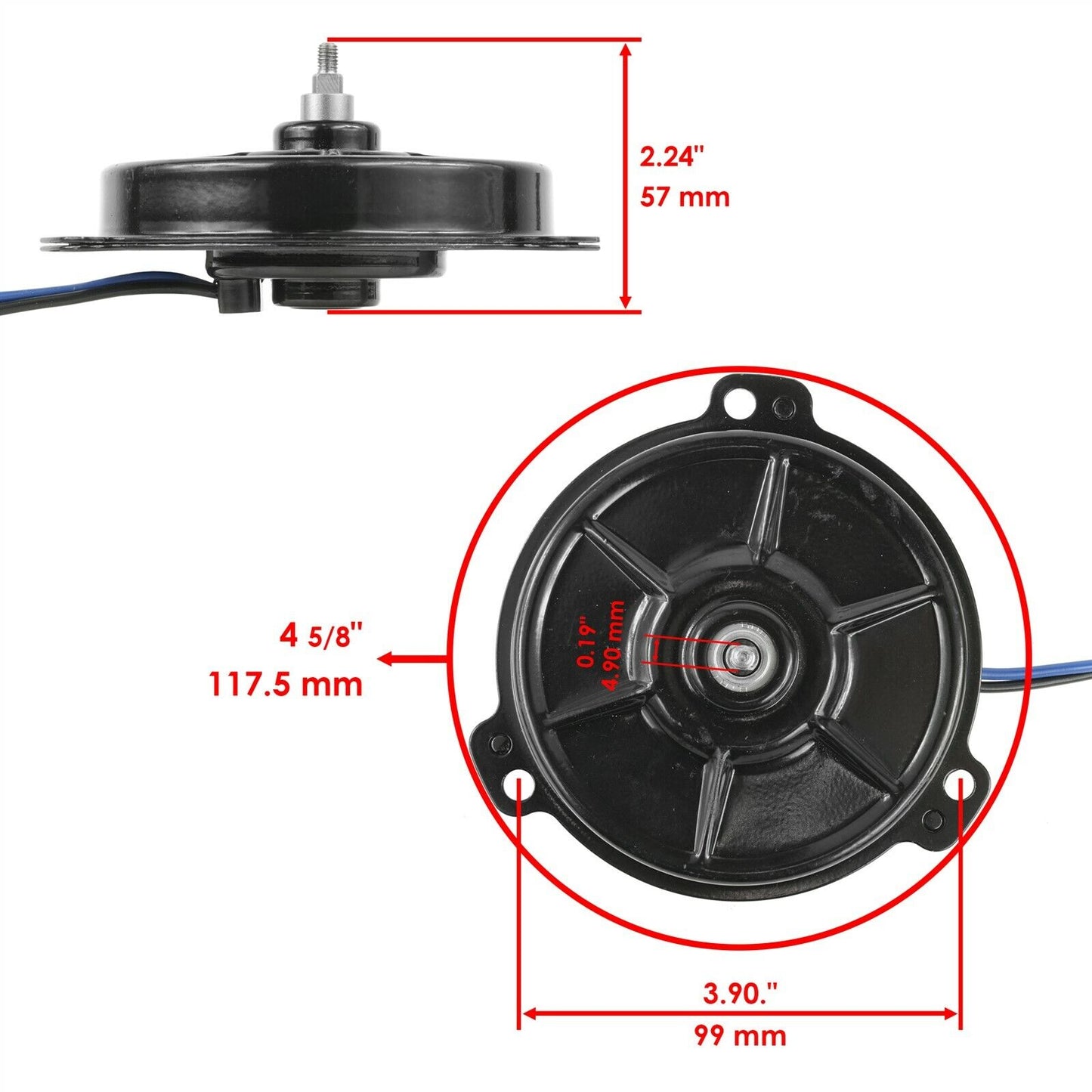 Radiator Cooling Fan Motor for Honda SXS700M2 SXS700M2D Pioneer 700 2014-2024