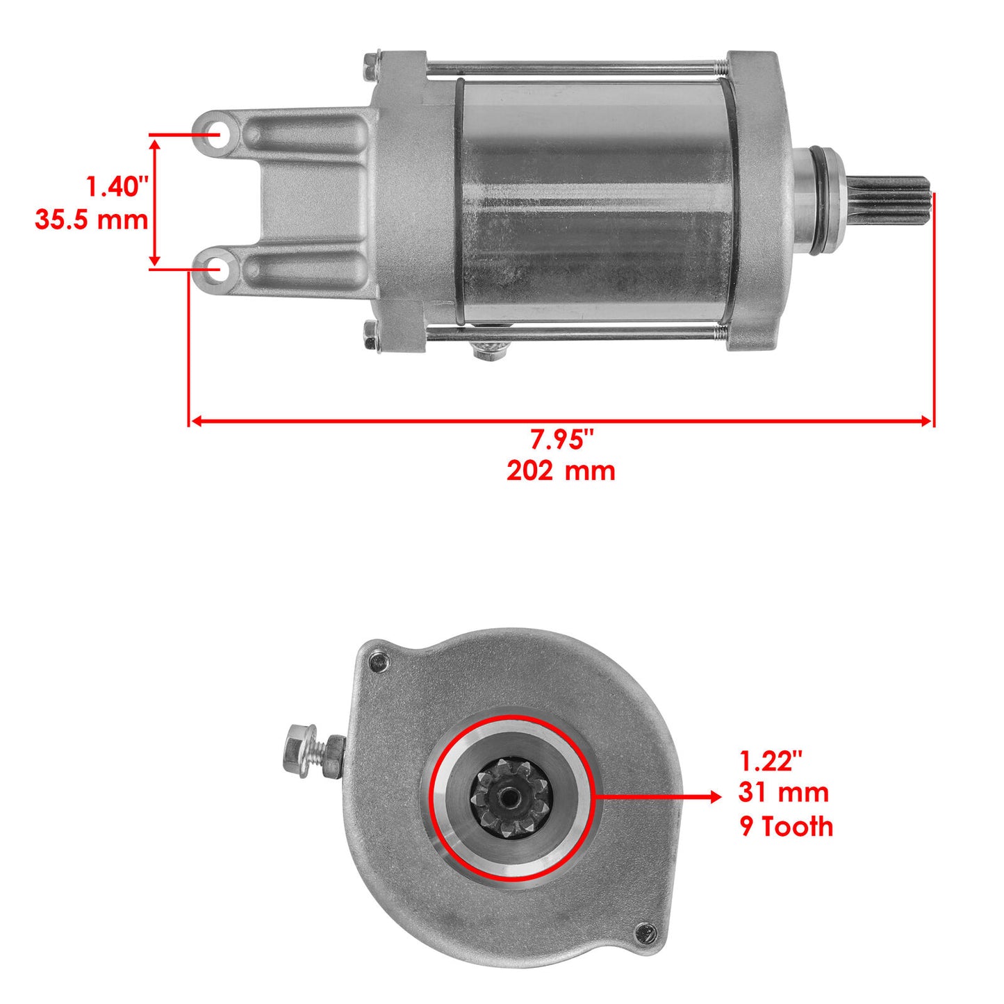 Starter & Relay Solenoid for Polaris Xpedition 325 425 2000 2001 2002 Atv New