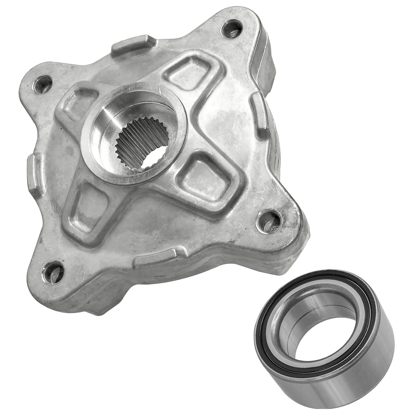 Front Wheel Hub And Ball Bearing for Polaris 5137219, 2204717, 3514583