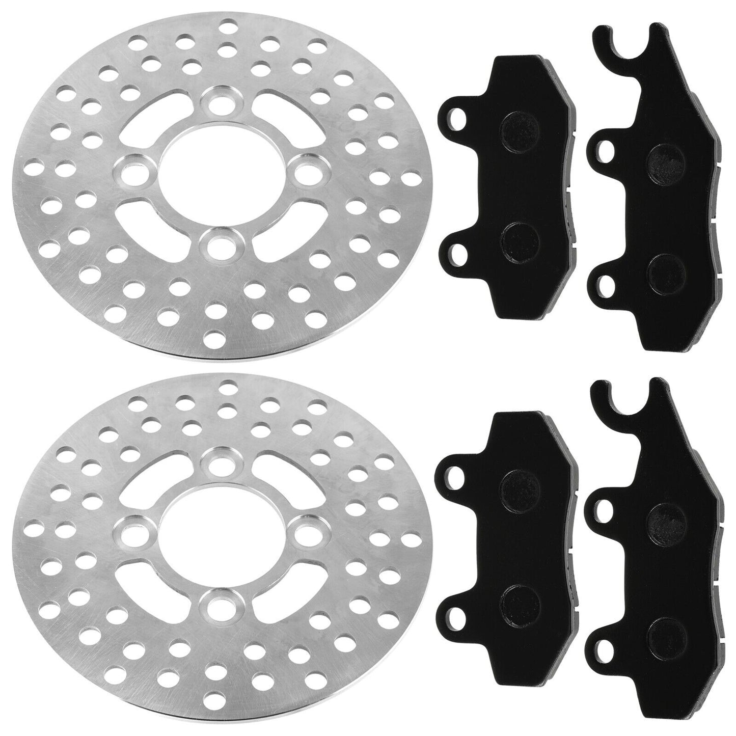 2 Front Brake Disc Rotor Pad for Yamaha Raptor 700 YFM700R YFM700 R 2006-2012