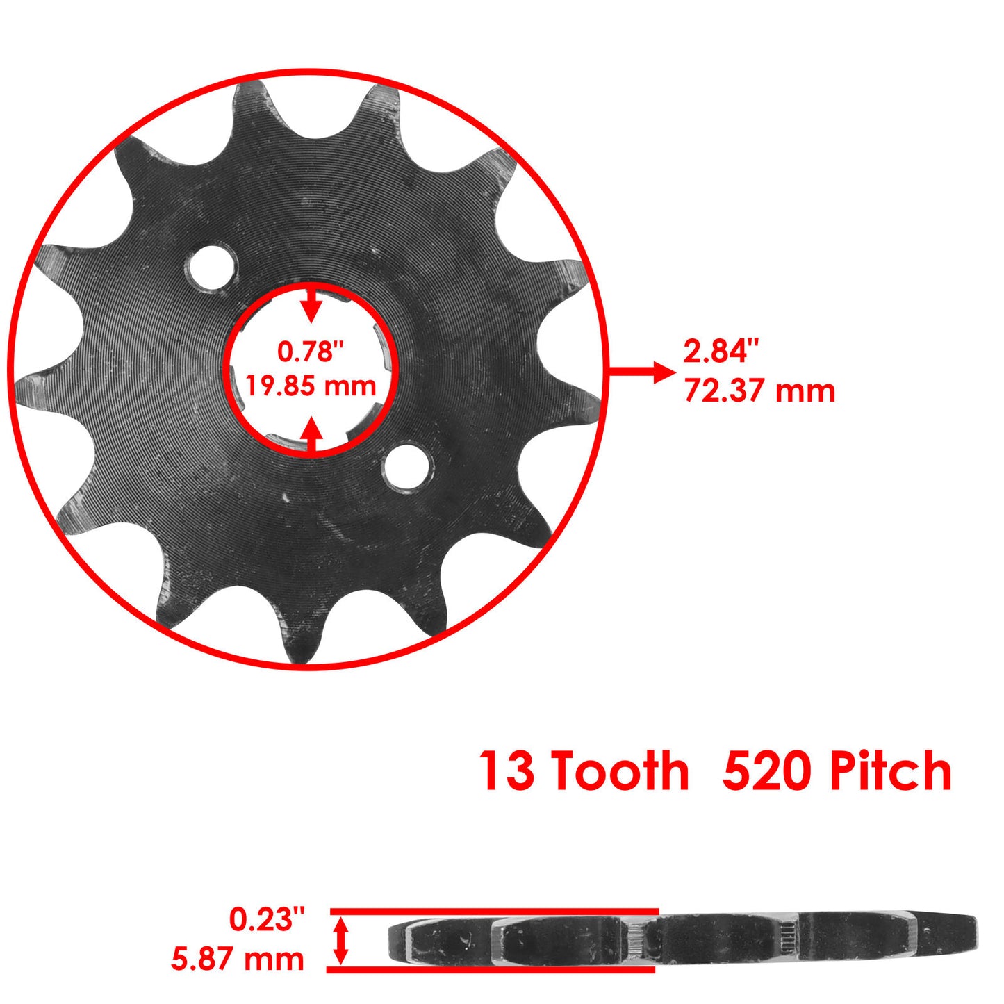 23801-KK1-000 23801-KK1-010 23801-KCE-670 Front Drive Chain Sprocket for Honda