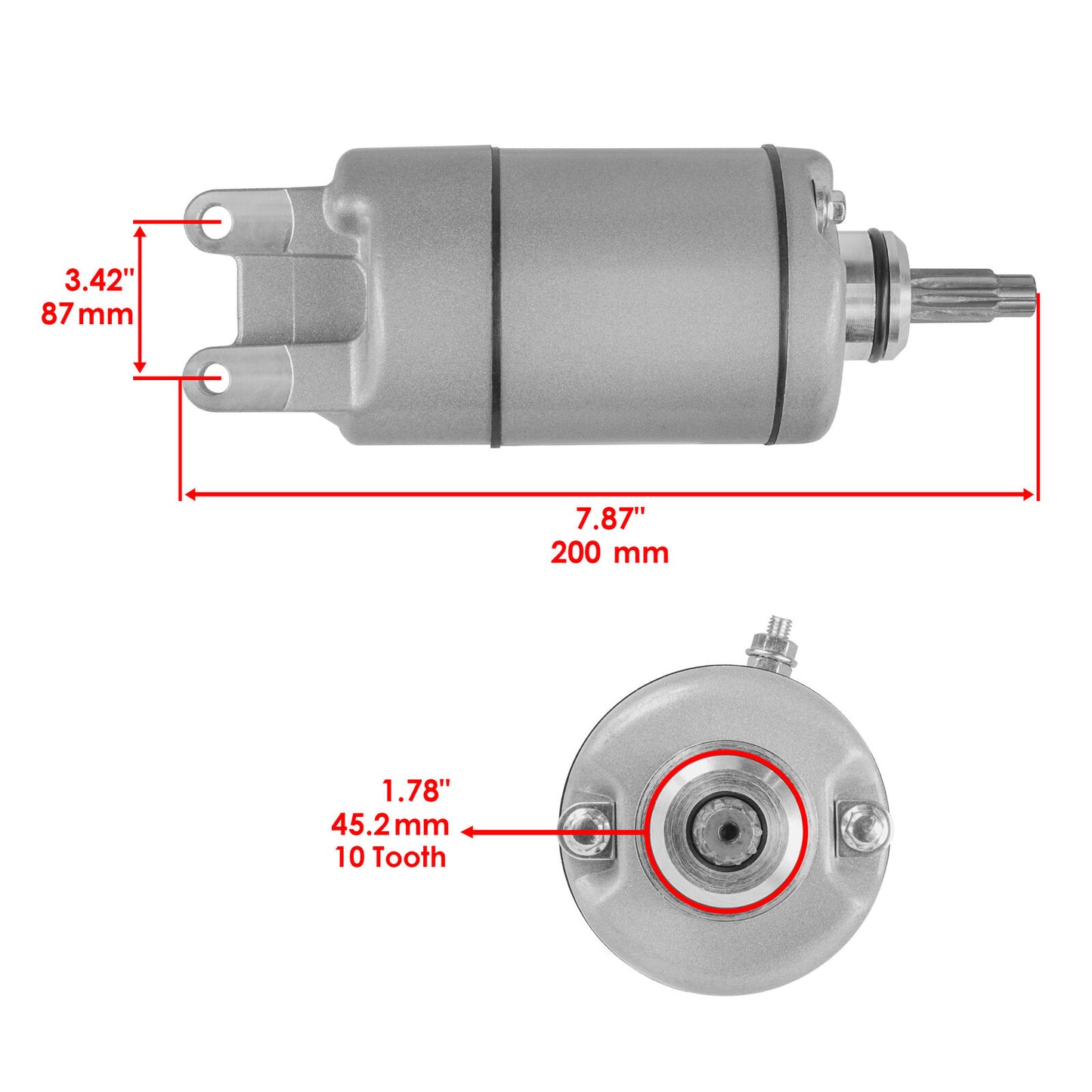 Starter for Honda TRX300EX TRX300  Ex Sportrax  281Cc Engine 1993-2008