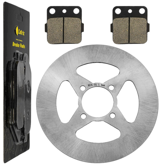 Rear Wheel Brake Disc Rotor w/ Brake Pad for Yamaha Raptor 350 YFM350R 2005-2013