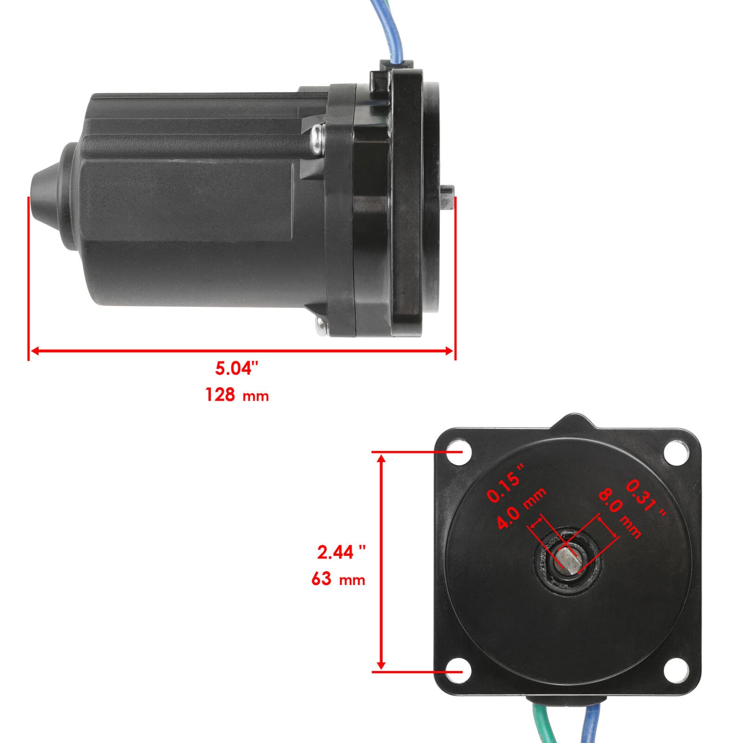 Power Tilt Trim Motor for Honda Outboard BF40 BF50 Engines 2004-UP 36120-Zw4-H12