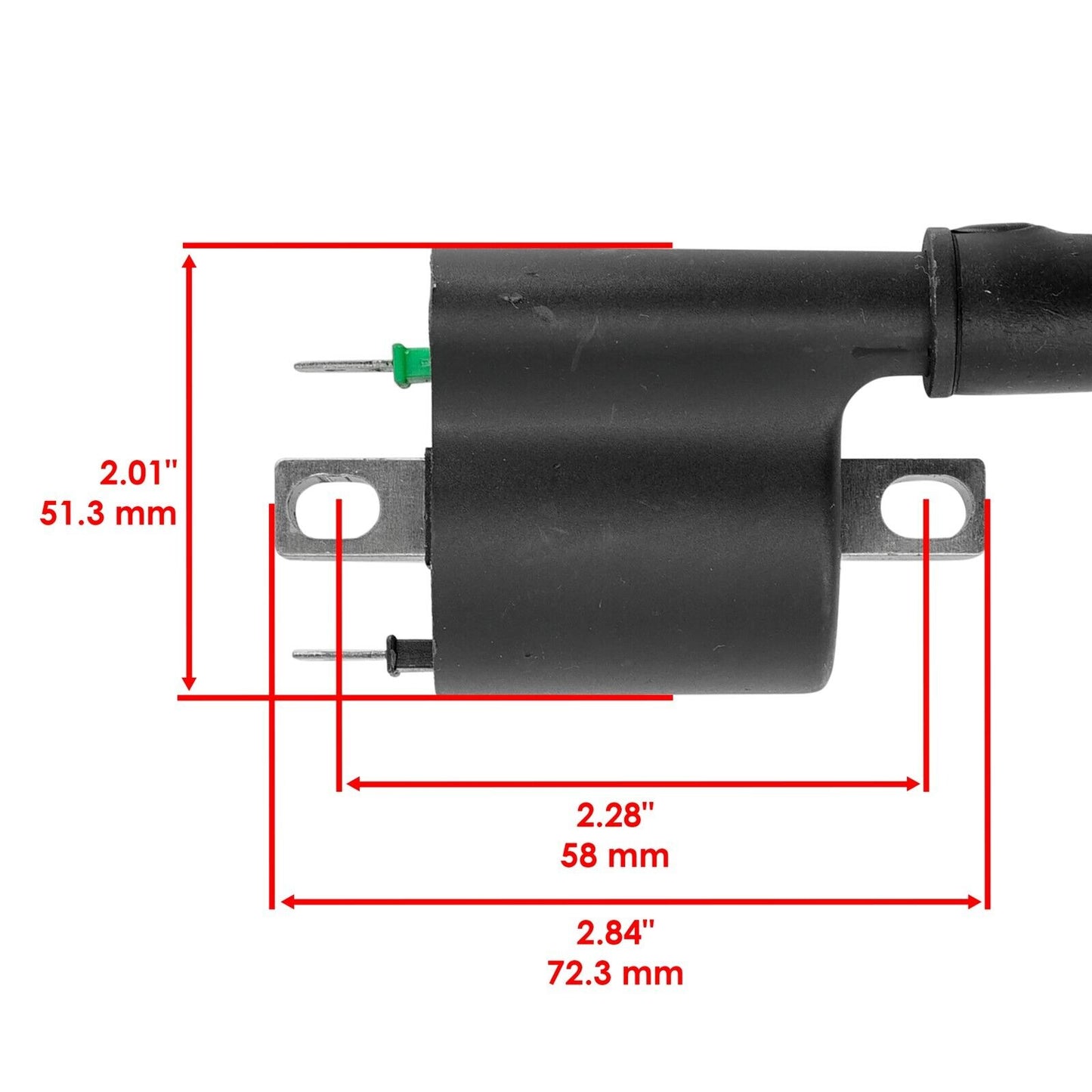 Caltric Ignition Coil And Cap For Honda Rancher TRX420FM1 4x4 2014-2019