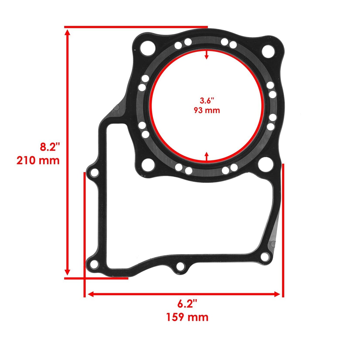 Cylinder Head Gasket w/ Cover for Honda TRX500FA FPA TRX500FGA Foreman Rubicon