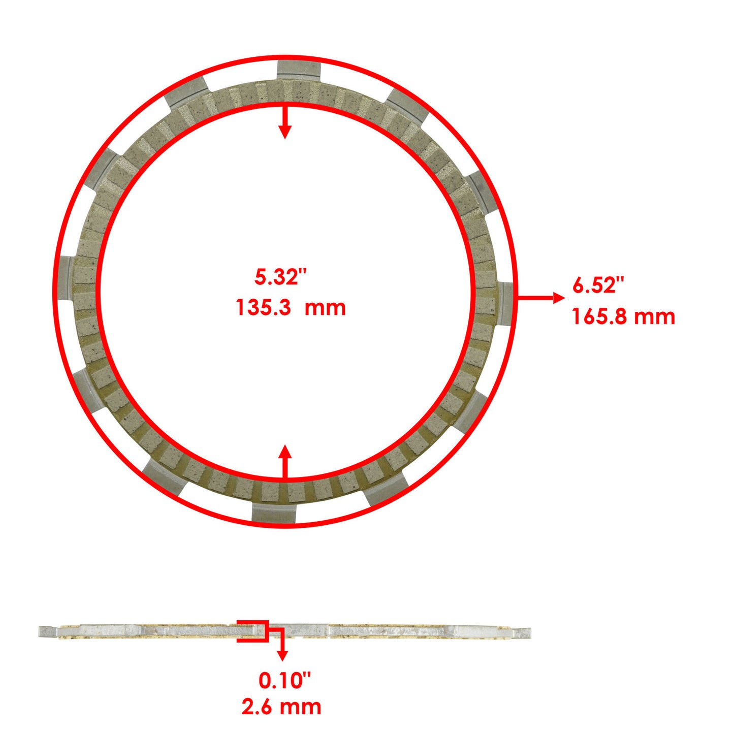 Clutch Friction Steel Plates Kit for Yamaha Raider 1900 XV19C XV1900C 2013-2017