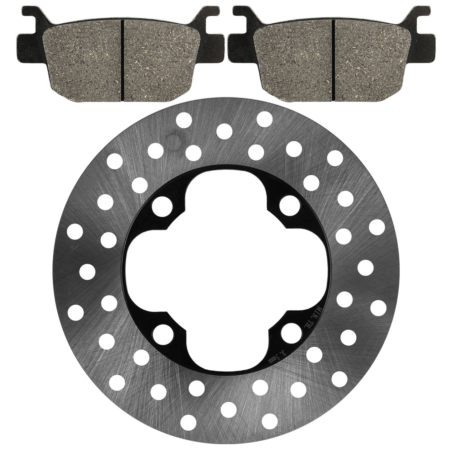 Front Left or Right Brake Disc w/Pads for Honda FourTrax Foreman TRX500FE 05-06