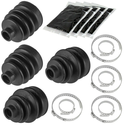 2 Front Inner Outer Axle CV Boot Kit for Honda TRX350FE TRX350FM Rancher 00-05