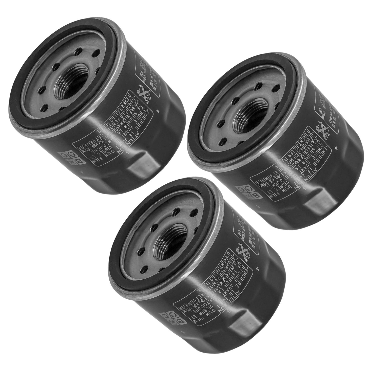 3 Pack Oil Filter for Yamaha YFM400 YFM660 Grizzly Auto 4X4 400 660 2007-2008