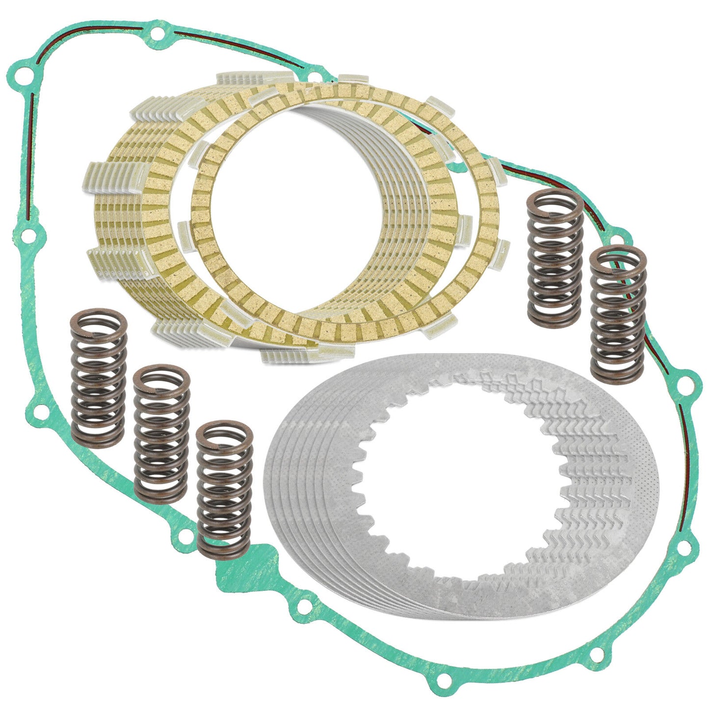 Clutch Friction Plates And Gasket Kit for Honda VFR700F Interceptor 700 1986 87