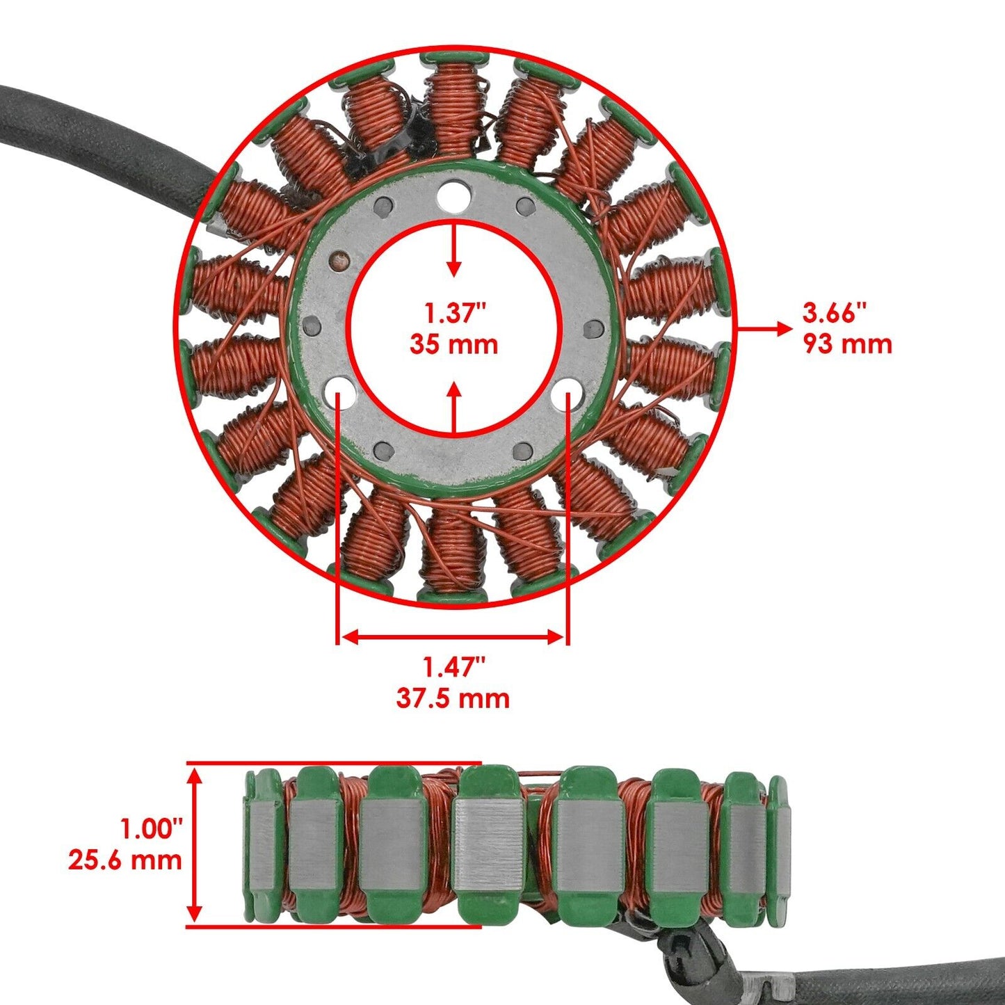 Stator & Regulator Rectifier & Gasket for Polaris Phoenix 200 2005-2024