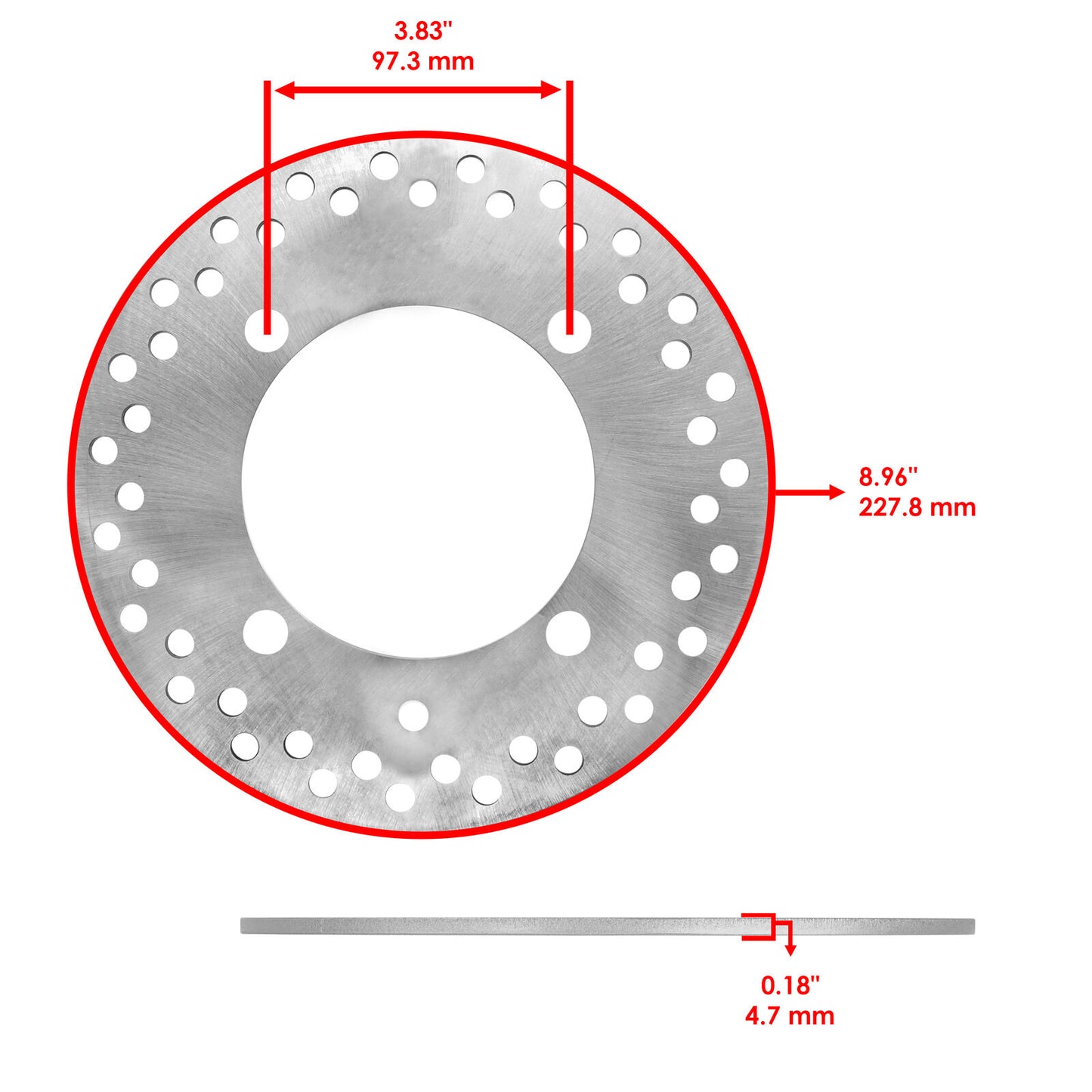 Brake Disc w/Bolt For Polaris Ranger 1000 Crew 1000 20-24/ Crew XP 1000 18-2024