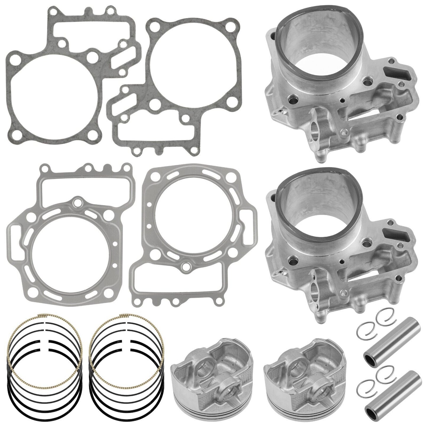 Rear & Front Cylinder Gasket Piston Kit For Kawasaki Teryx 800 14-23/4 800 14-24