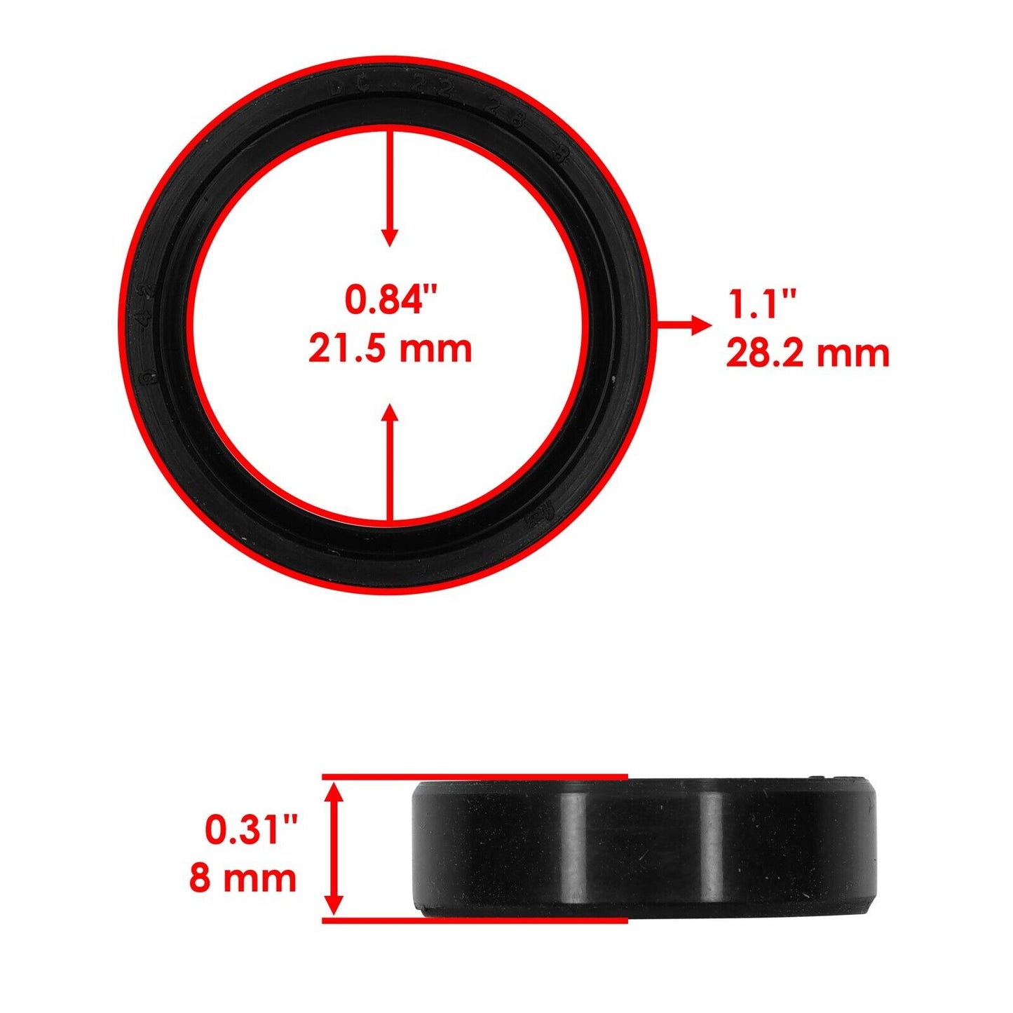 Caltric Rear Swing Arm Oil Seal For Yamaha MT-07 MT 07 MT07 2018-2022 QTY 2