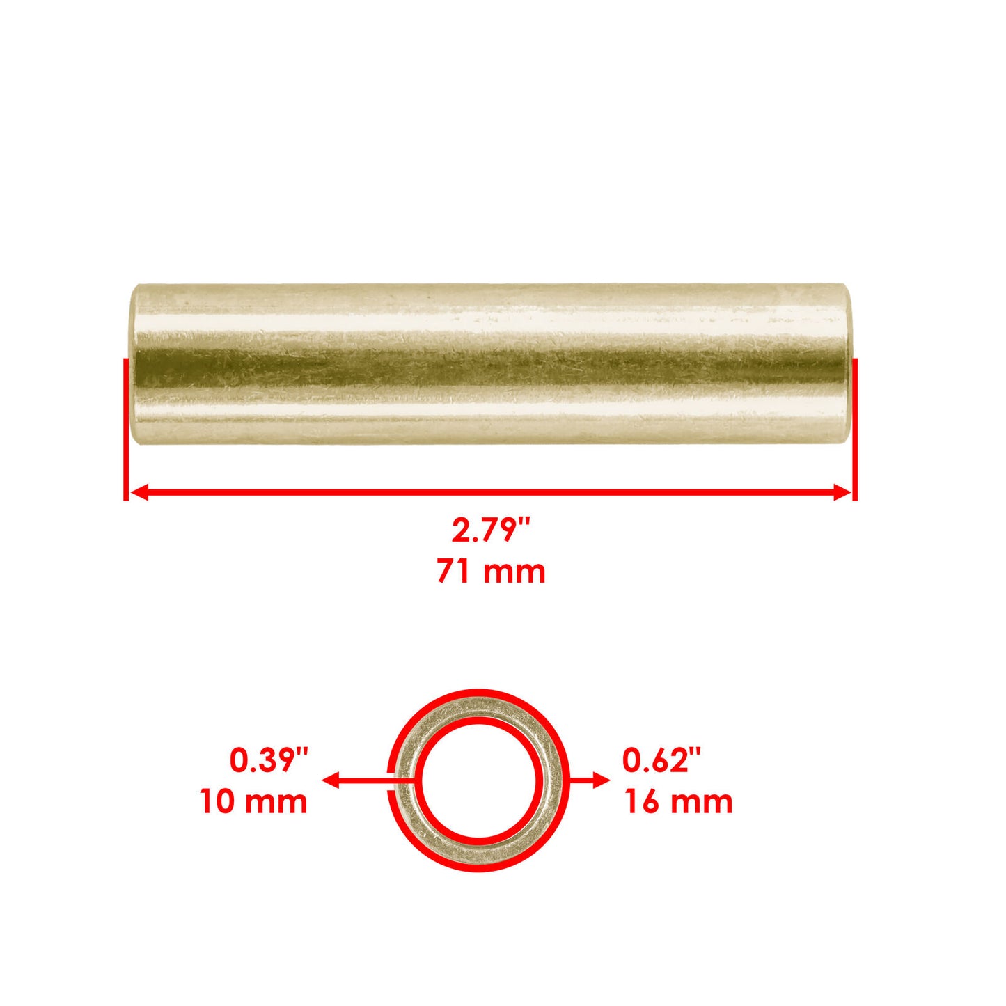 Rear Upper or Lower Inner A-Arm Pivot Shaft For Polaris RZR 570 2014-2018 QTY 2