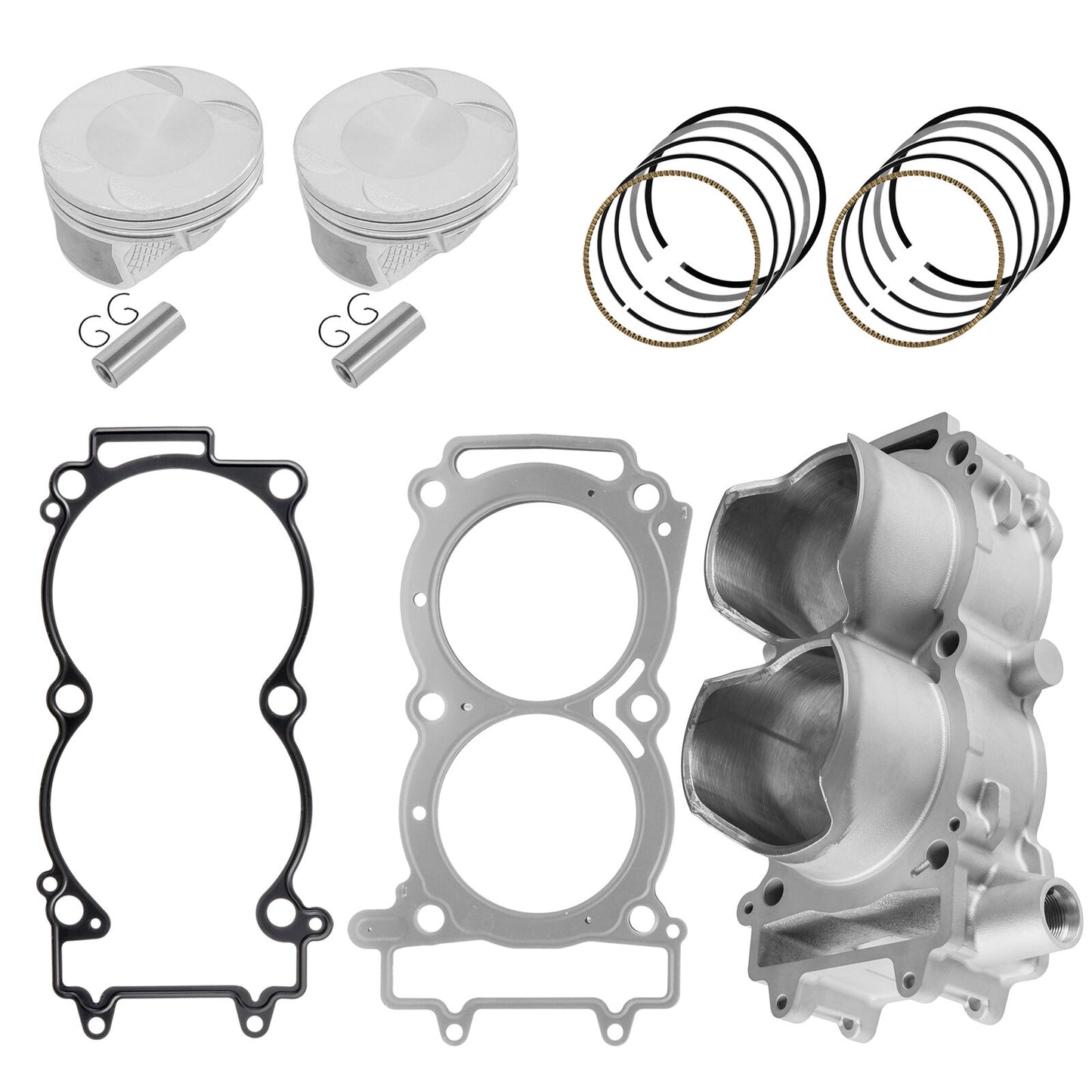 Caltric Cylinder Piston Ring Gasket Kit For Polaris Ranger Crew 900 2014-2016