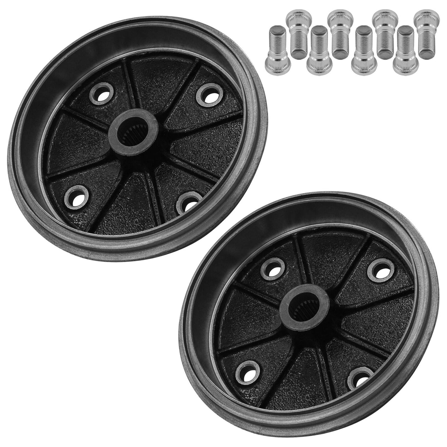 2 Rear Brake Drum W/Bearing for Kawasaki 41038-1226 Rear Brake Drum Mule UTV