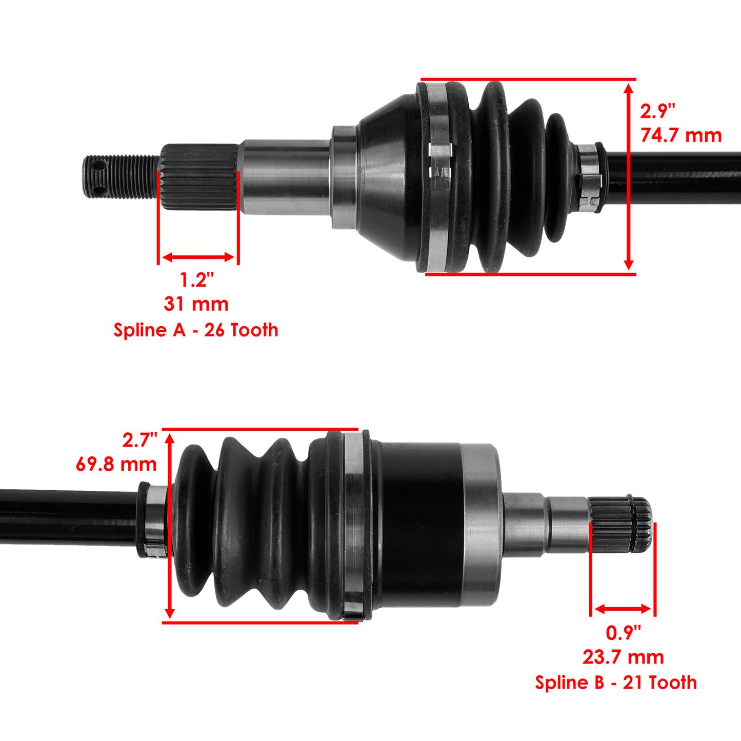 Front Left CV Joint Axle Shaft for Can-Am Outlander L 500/ L Max 4X4 DPS XT 2015