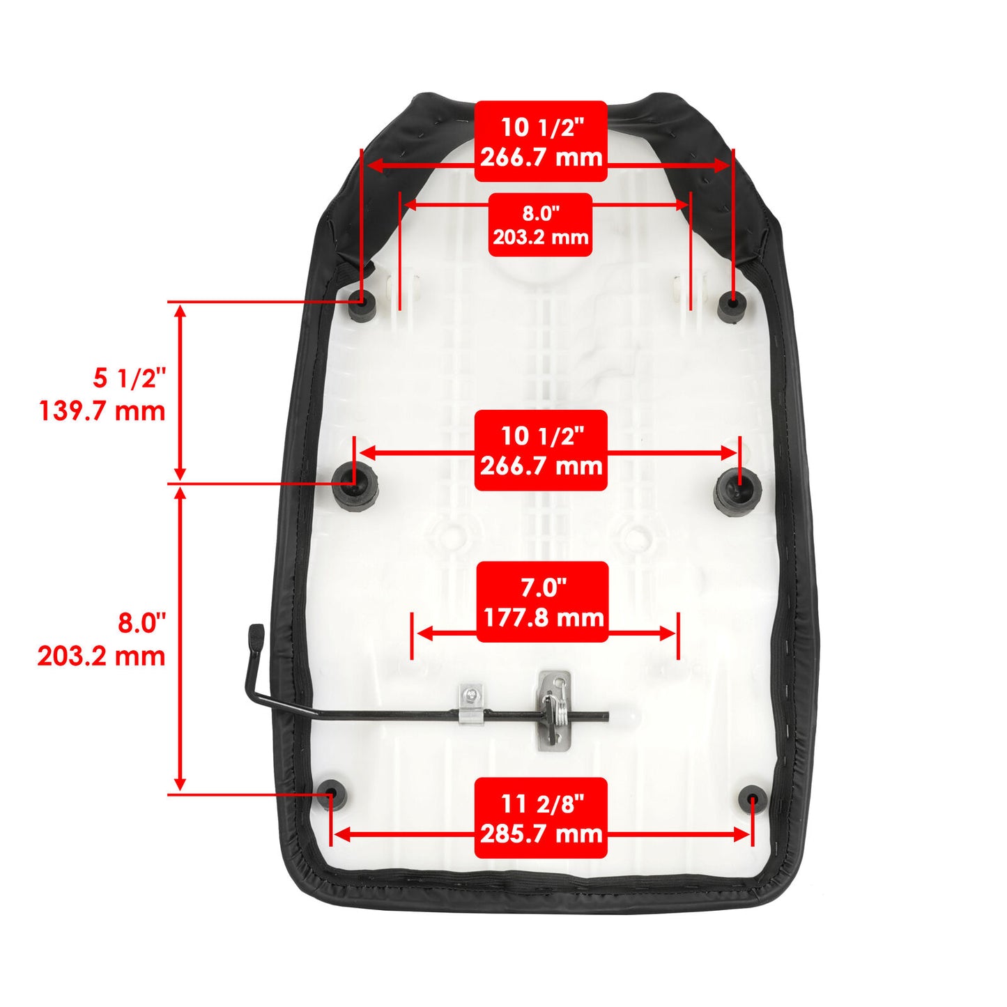 Complete Seat Black for Honda TRX450FE TRX450FM Foreman 450 4x4 ES S 2002 - 2004