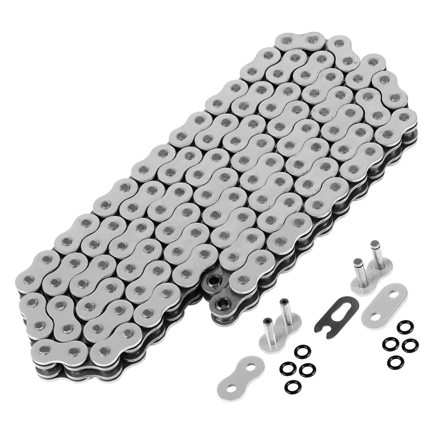 520 X 120 Links Motorcycle Atv White O-Ring Drive Chain 520-Pitch 120-Links