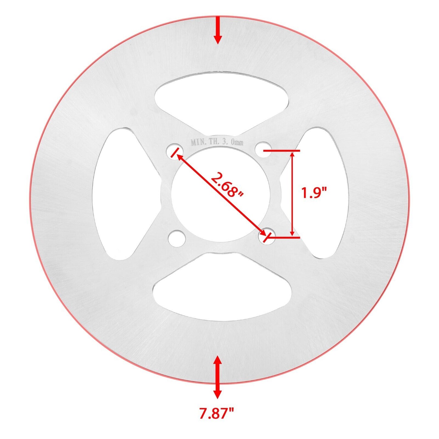 Rear Wheel Brake Disc Rotor fits Yamaha Raptor 350 YFM350R 2005 2006 2007 - 2013