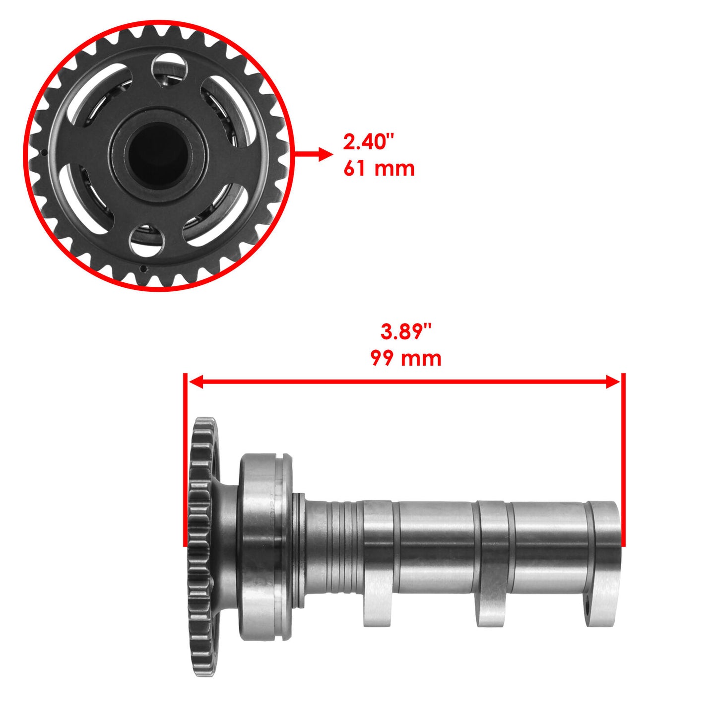 Intake Camshaft For Yamaha YFZ450R YFZ450R SE 2014 2015 2017 2018 2019 2020-2022