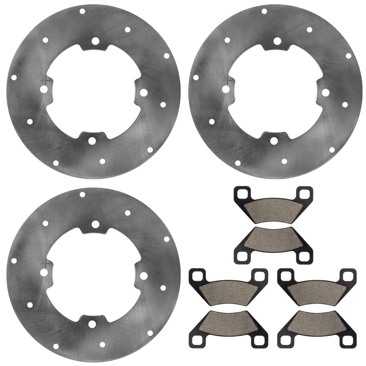 Front & Rear Brake Disc w/Pads For Arctic Cat WILDCAT 1000 LDT 2013-2014