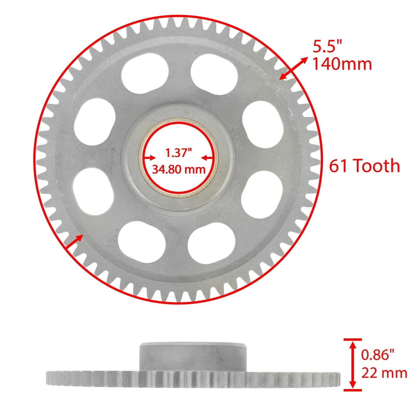 Starter Clutch Sprag and Gear Idler 61T w/ Gasket for Can-Am DS650 2000-2007