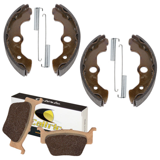 Front Brake Shoes Rear Pads for Honda TRX650FGA Fourtrax Rincon 2004 2005