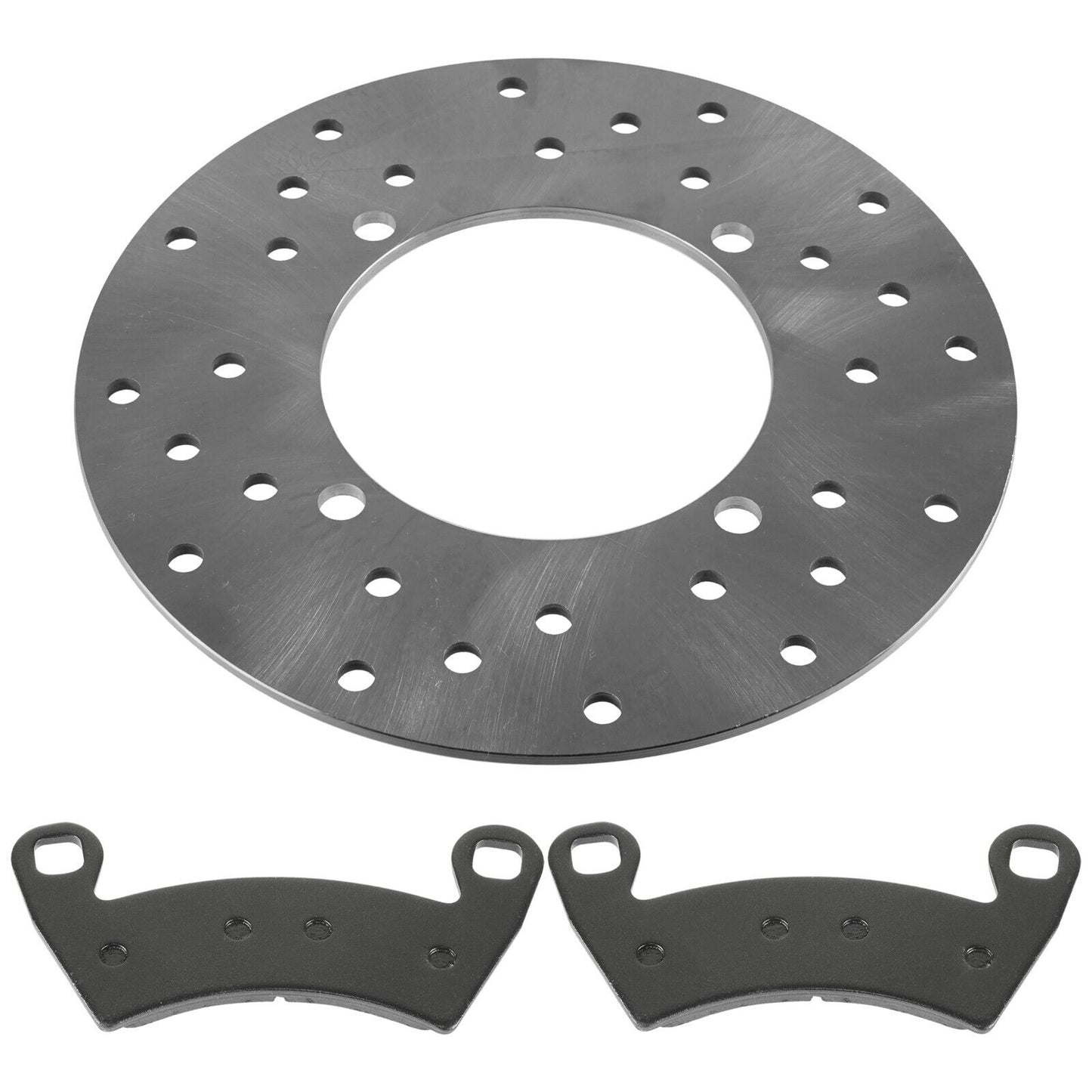 Rear Brake Disc Rotor w/ Pads for Polaris Ranger 800 6X6 2010 2011 2012 - 2017