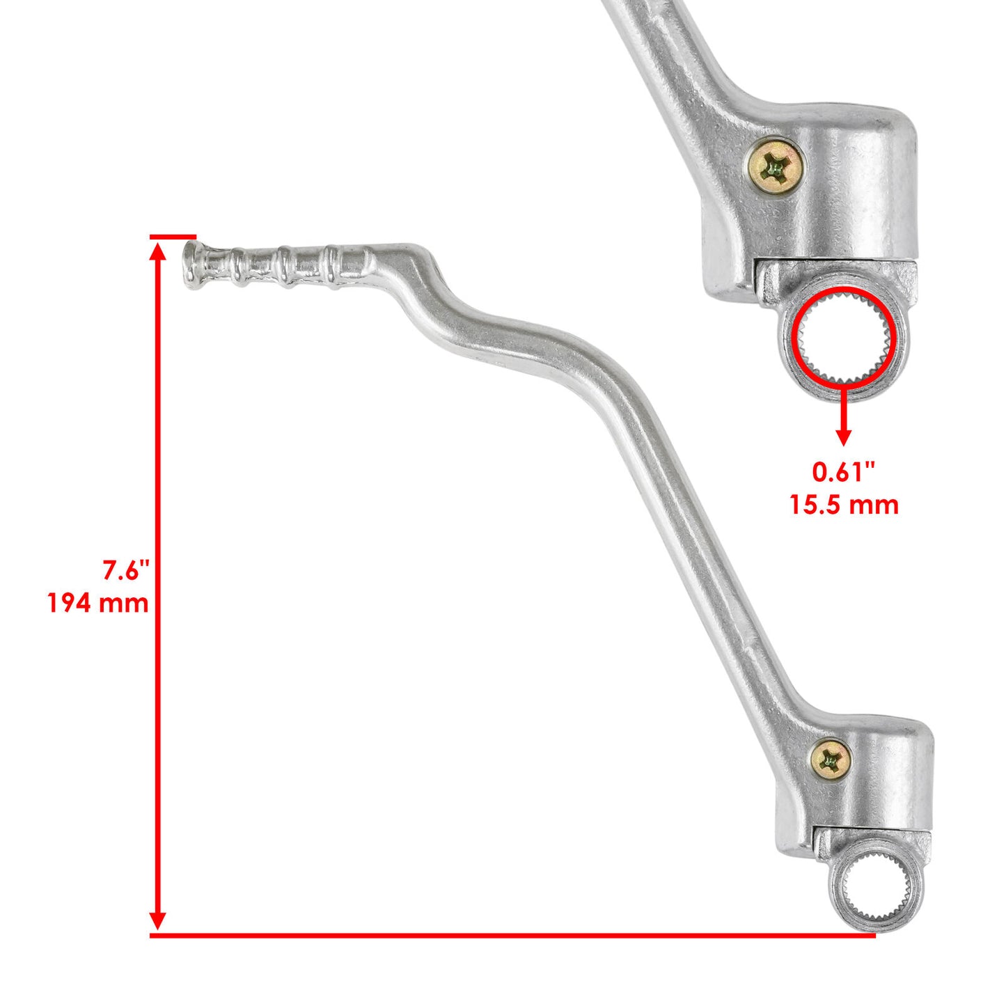 Caltric Kick Start Lever Pedal for Yamaha 5NX-15620-20-00 5NX-15620-11-00