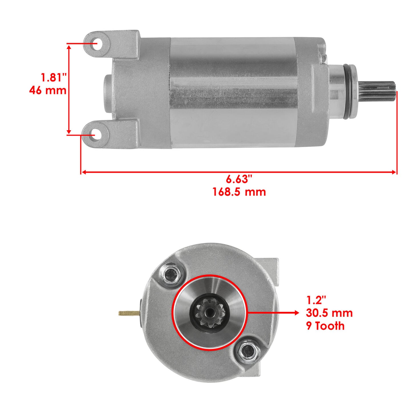 Starter & Solenoid Relay for Yamaha Raptor 250 YFM250 2008 2009 2010 2011 2012