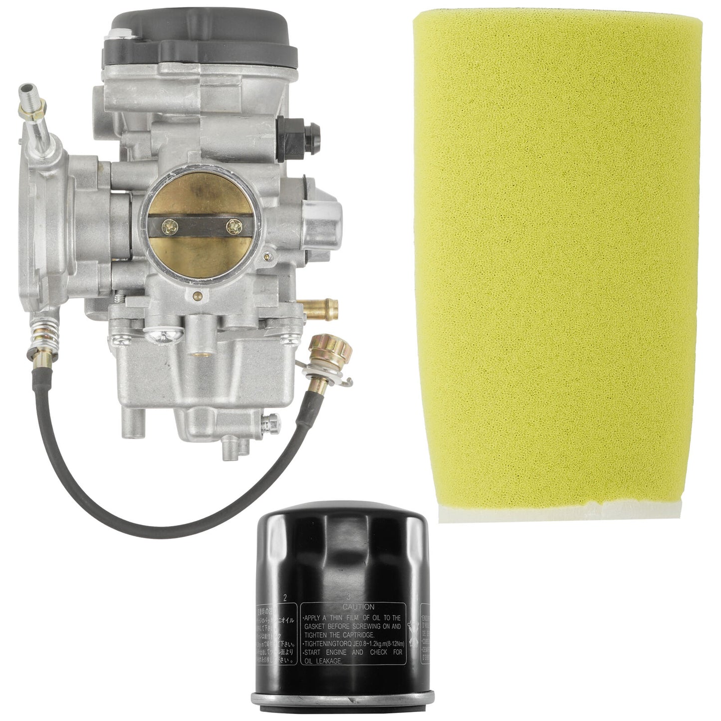 5GH-14451-00-00 Air Filter Kit & Carburetor For Yamaha Kodiak 400