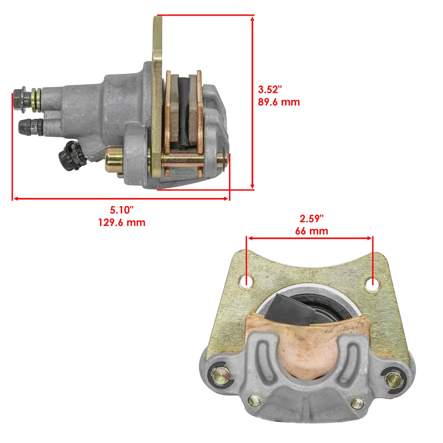 Rear Brake Caliper W/Pads for Polaris Trail Blazer 250 2005-2006