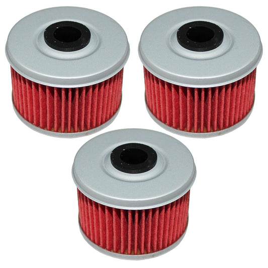 3 Pack Oil Filter for Honda 250 ATC250SX At-C250Sx ATC 250SX 1985 1986 1987