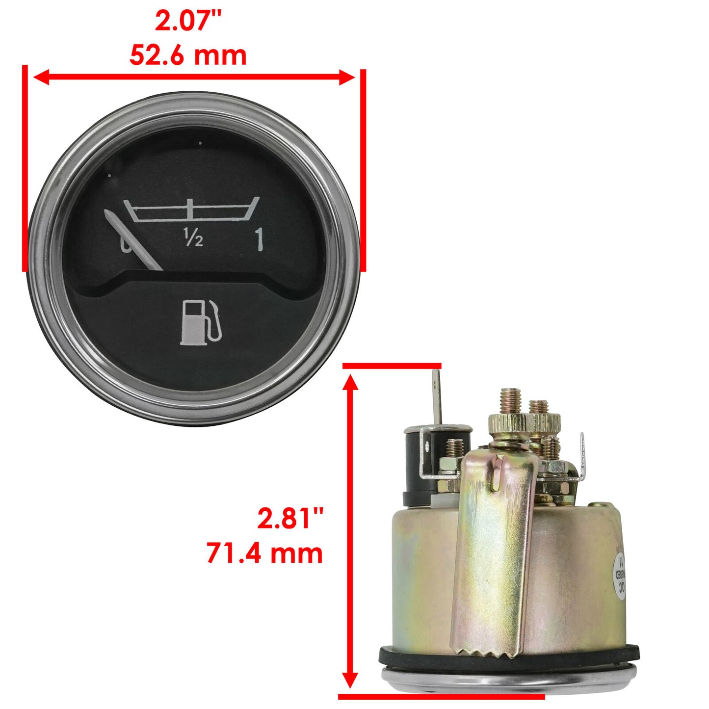 Fuel Gauge For Massey Ferguson MF35 MF50 MF65 TO35 F40 MH50 135UK 165UK 175UK