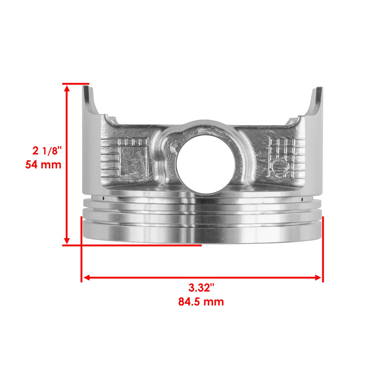 2 Front Rear Cylinder Piston Ring for Kawasaki Brute Force 750 KVF750 4X4i 05-11